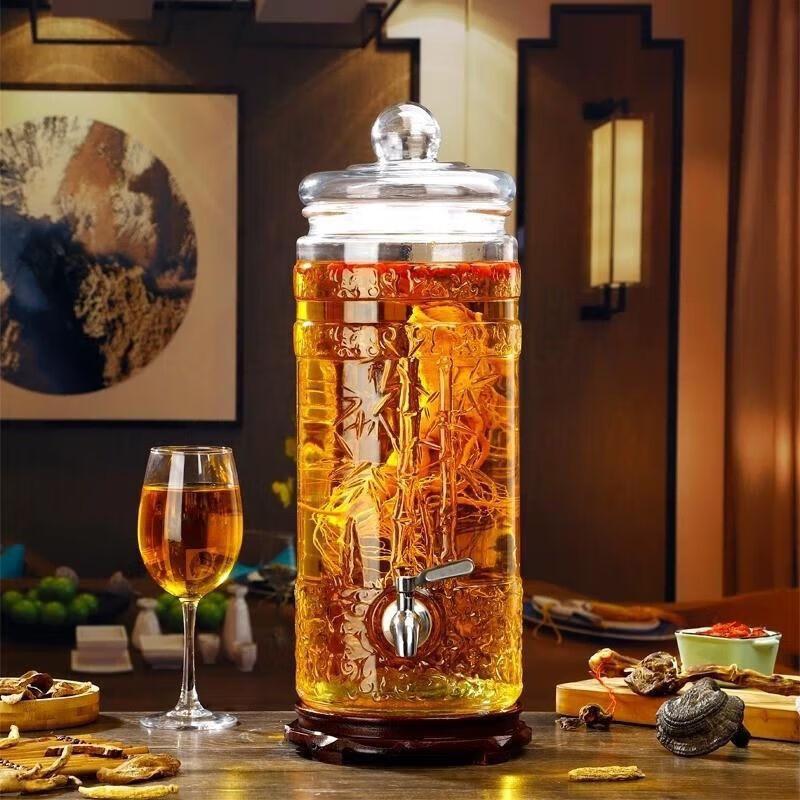 Thick Glass Wine Brewing and Soaking Jar