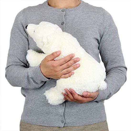Colorata Polar Bear Plush Toy Animal Family Realistic Animal Bear Plush Toy Doll Gift Present Birthday Christmas Christmas Present (Realistic