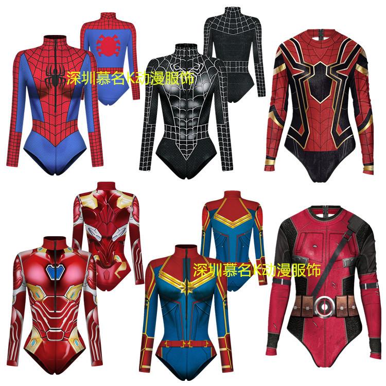 Superheld Eisen Charakter 3D Druck Body Anzug Herren Damen Cosplay Badeanzug