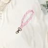 Gehäkeltes Schlüsselanhänger-Lanyard mit hängender Schnalle, handgefertigtes Handgelenkband, einfarbig, Auto-Schlüsselanhänger, Strickarmband, Armband, Seil