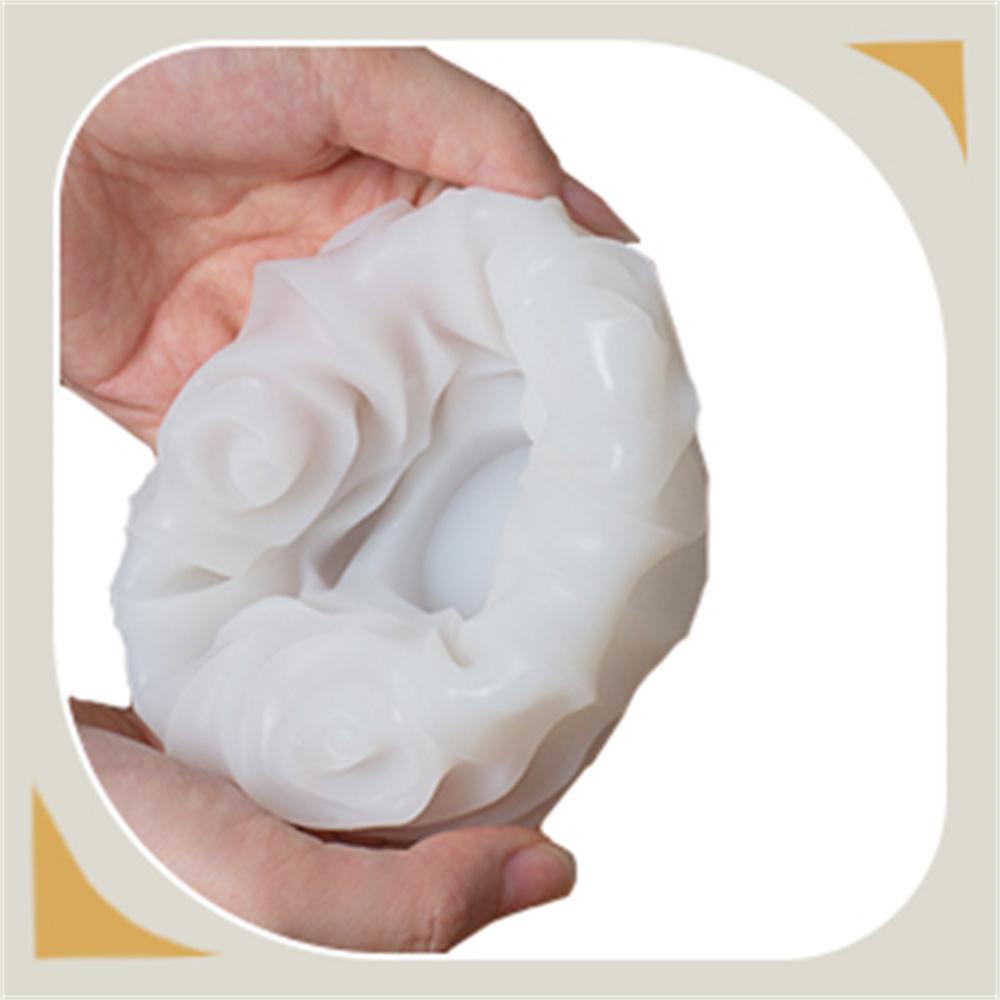 Rose Candle Mold Resin Plaster Soap Mold Silicone Mold Baking For Soap Making Diy Crafting Gift