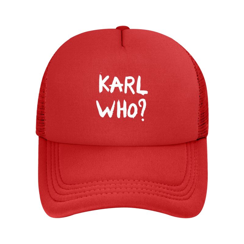 

Karl Who Mesh Baseball Cap Unisex Solid Color Sun Visor Hat Summer Breathable Snapback Caps Trucker Hat Dropshipping Adjustable