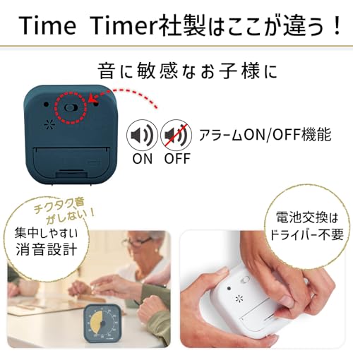 TIME TIMER MOD Domácí edice 9cm 60 minut Time Timer Mod Metalický půlnoční Časový management Učební časovač TTM9-HMM-W Originální produkt
