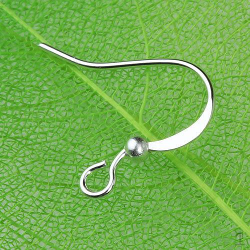 

20 Pieces DIY Earring Hooks Fish Silver Ear Wires