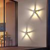 Modern Minimalist Four-Leaf Clover Outdoor Waterproof Wall Light for Courtyard, Balcony, and Aisle Decoration