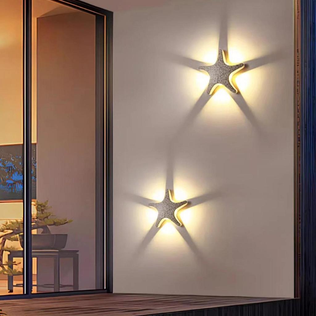 Modern Minimalist Four-Leaf Clover Outdoor Waterproof Wall Light for Courtyard, Balcony, and Aisle Decoration