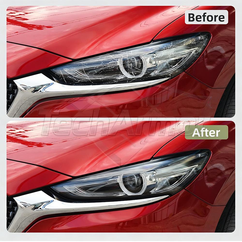 TPU Car Headlight Protective Film For Mazda 3 6 Atenza 2018 2019-2026 Transport & Smoke Anti-Scratch Auto External Accessories
