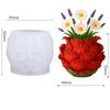 3D Pfingstrosenblütenförmige Töpfe Silikonform, DIY Light Luxury Stil Blumentopf Zum Erstellen Einer Romantischen Ecke Für Ihren Schreibtisch