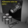 4pcs Car Tyre Valve Cap Bolt-on Nozzle Dust Cap Wheel Valve Cap For VW Golf GTI Tiguan Jetta Transporter Passat T5