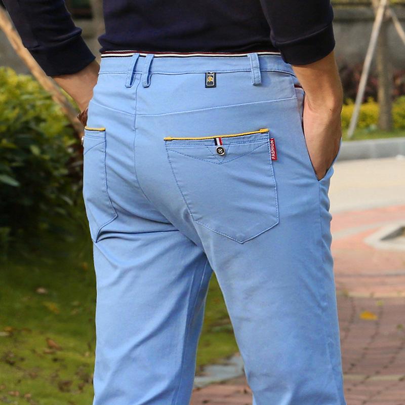 

Плюс Размер Мужские Хаки Повседневные Брюки Бизнес Twill Хлопок Обычные Брюки Мужской