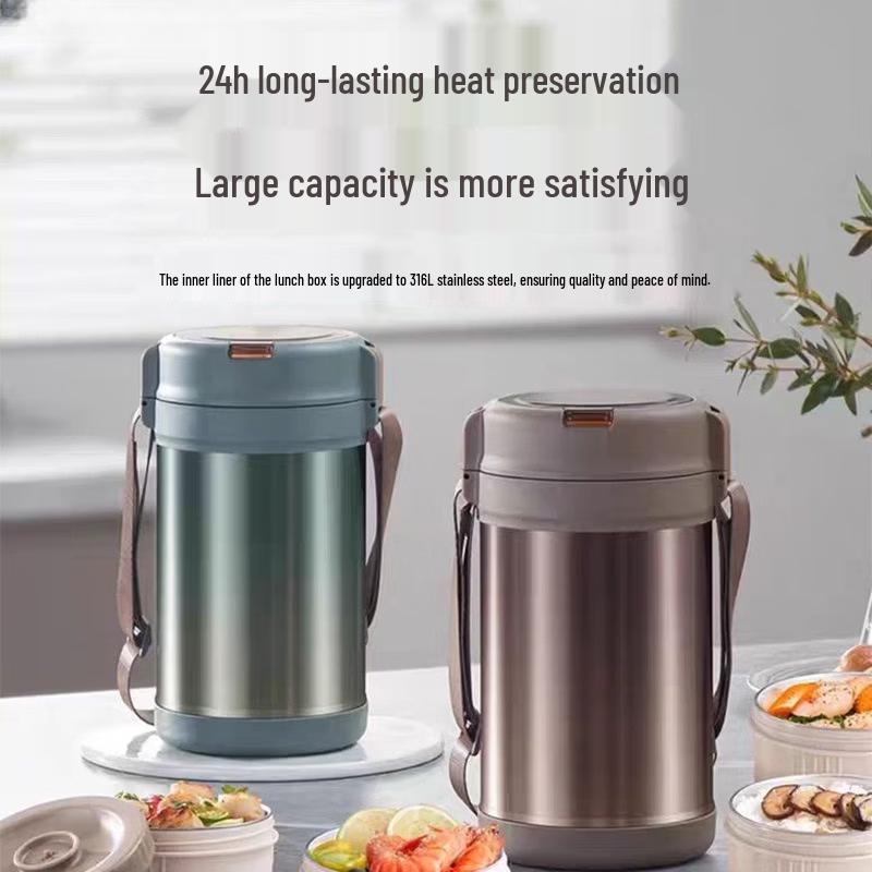 Xihe 2.9L Insulated 316 Stainless Steel Food Container