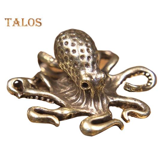 

Украшение в виде осьминога, настольная ретро-статуэтка осьминога из сплава, коллекционная статуэтка осьминога из цельного металла для домашнего офиса, автомобиля, декора B