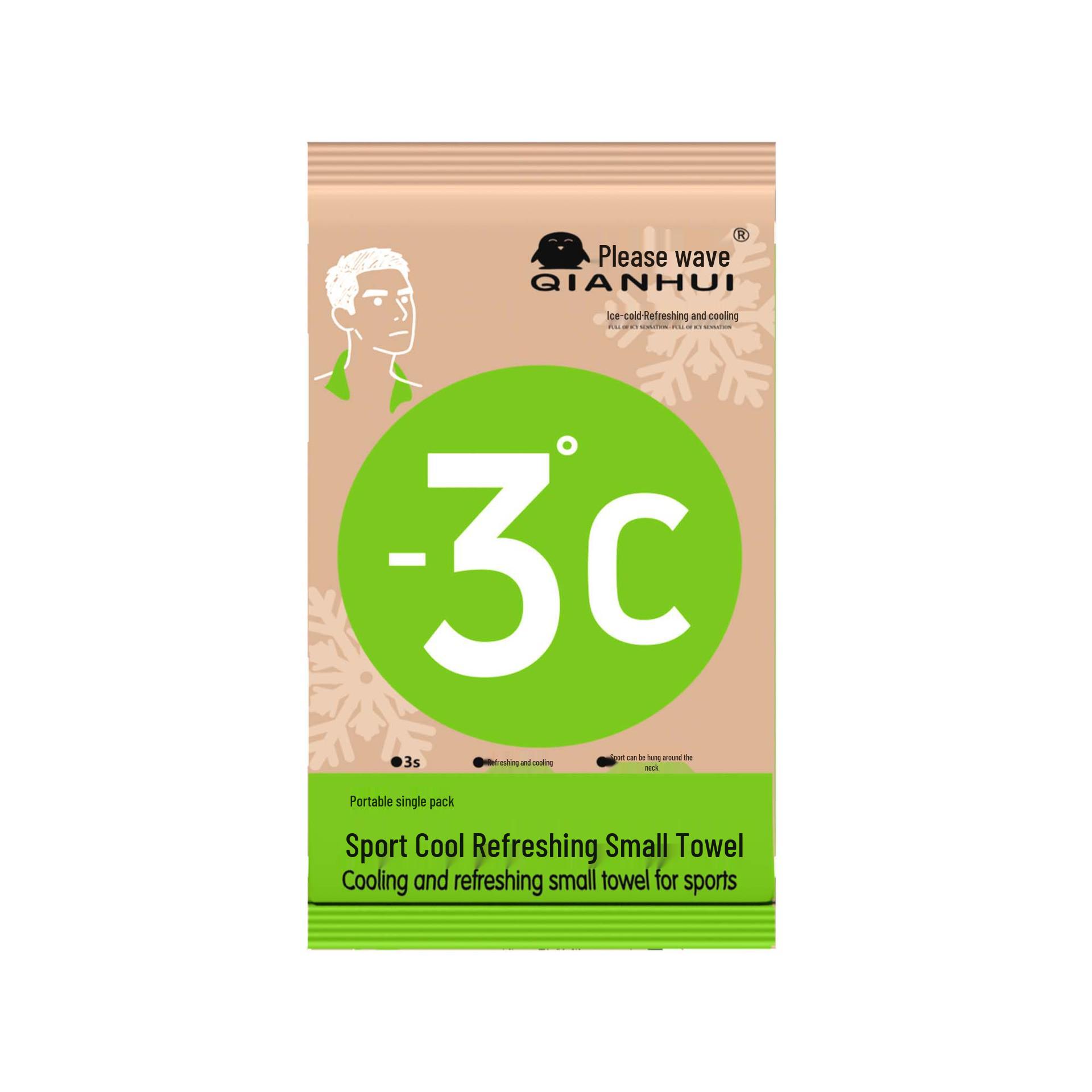 Cooling Mint Ice-Cold Wet Wipes – Refreshing, portable, individually packaged for military training and sports.