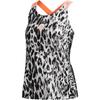 Leopardenmuster Ganzkörper Fitness Lauf Tanktop Damen Tops Schwarz Weiß FU1582