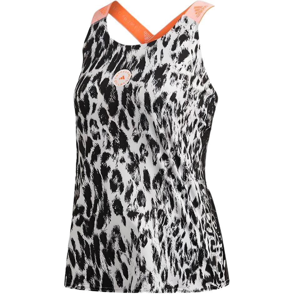 

Adidas Leopard Print Full-Body Fitness Running Tank Top Women Tops Black White FU1582 S