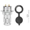 30mm Aviation Plug Waterproof 2 Pin/3 Pin/4 Pin/5 Pin Electrical Power Adapter Zinc Alloy Shell 25A/300V Aviation Connector