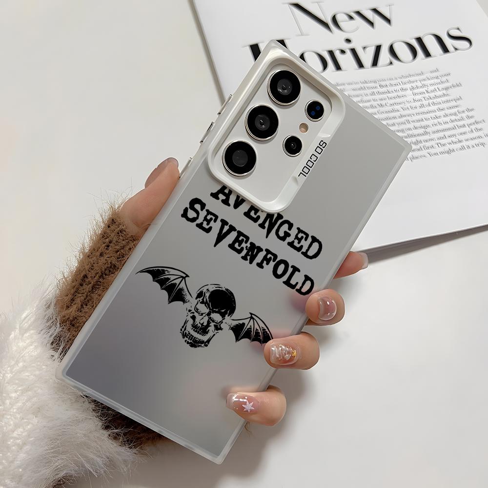 

Cool A-Avenged Sevenfold Phone Case For Samsung Galaxy S25 Edge S24 S23 S22 S21 S20 Ultra Funda Silicone Silver Cover Galaxy S22 Ultra 5G