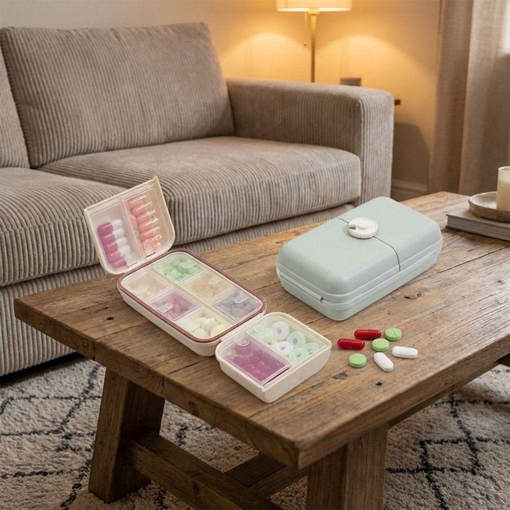 Versiegelte wöchentliche Pillendose Kunststoff-Pillenspender Schmuckaufbewahrungsbox Pillenaufbewahrungsbox Zuhause