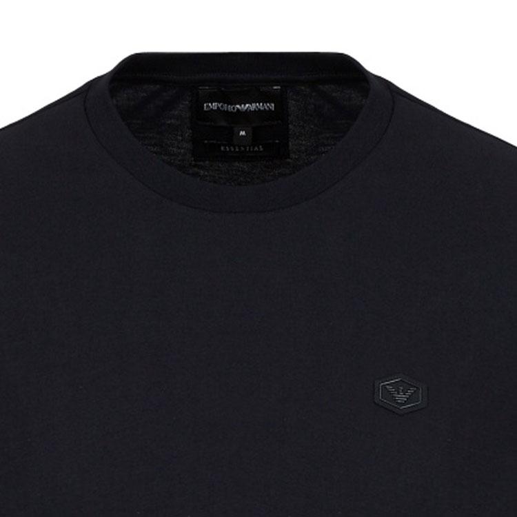 Emporio Armani FW21 Logo Print Short Sleeve T-Shirt Men tops Navy 8N1TQ61JRGZ0920