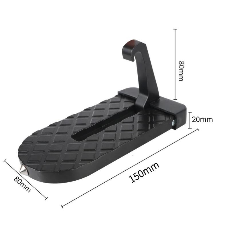 Rack de teto do carro universal passo dobrável porta do carro pé pegs pedal segurança martelo disjuntor vidro passo trava gancho acessórios do carro jeep suv