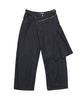 SCHISM INDUCING Detachable Skirt Jeans Navy