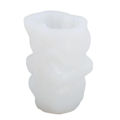 Wavy Shape Candle Moulding Reusable Silicone Cylindrical Candle Moulding for Crafts