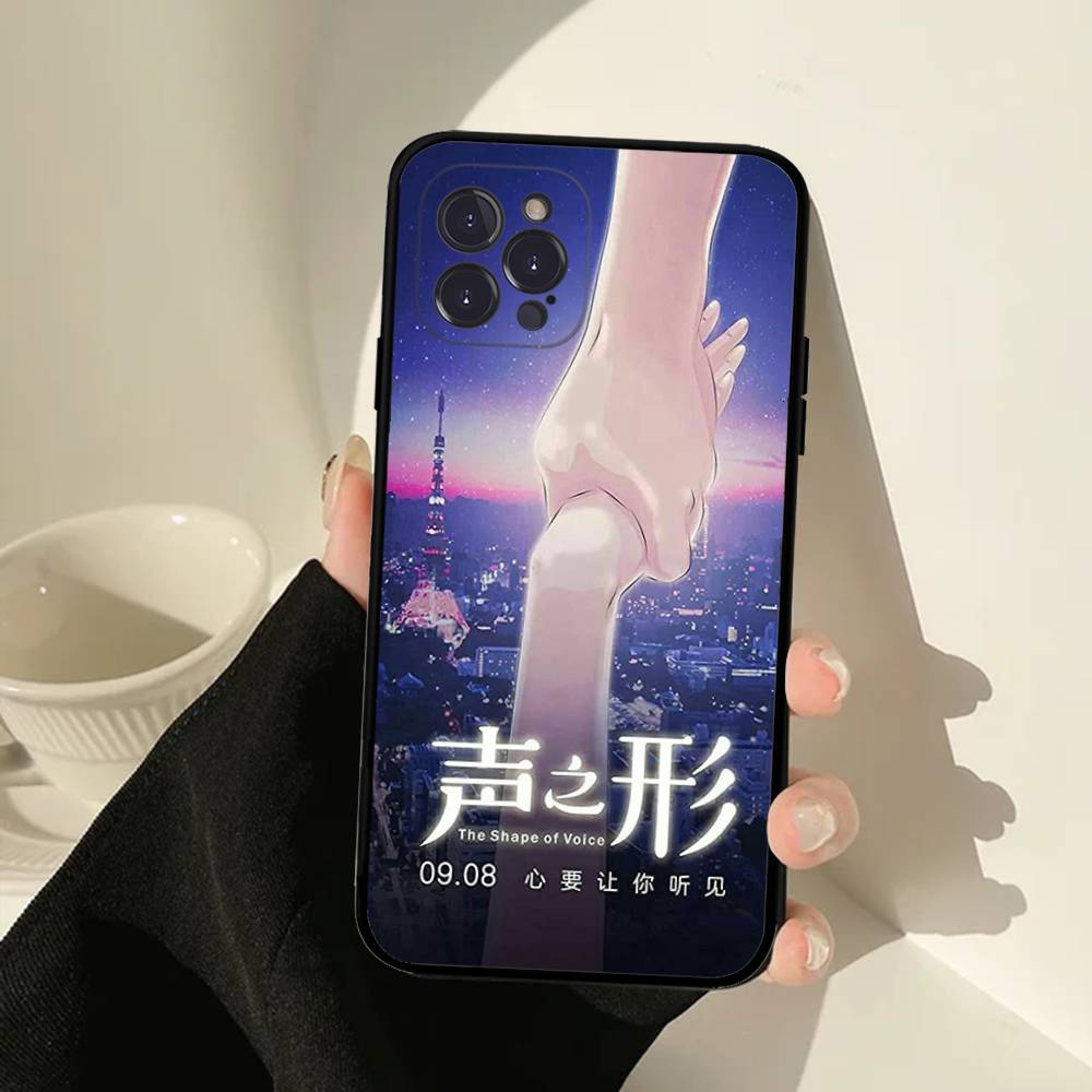 Anime A Silent Voice Phone Case For IPhone 16 15 14 13 12 11 17 Pro Max Simplicity Back TPU Soft Case