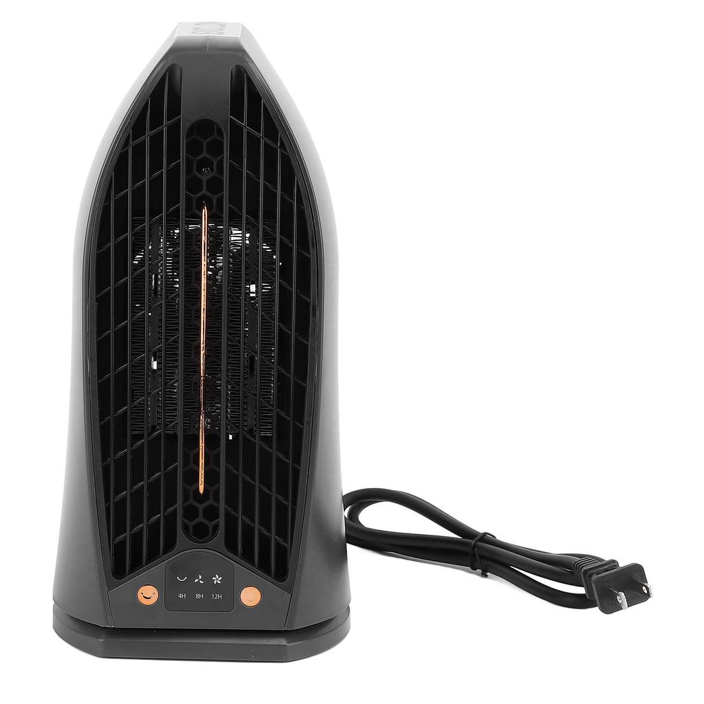 Desktop Air Heater Electric Powerful Mini Fast Radiator Fan Energy Saving Room Warmer Black