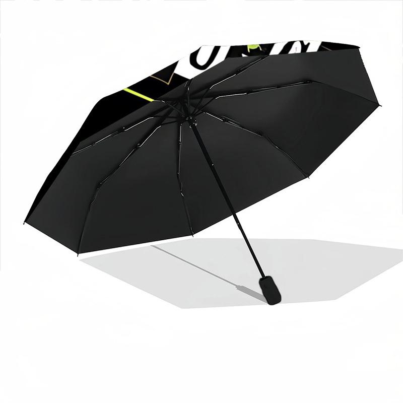 1pc Beetlejuice Automatic Folding Umbrella - Sturdy 8-Rib Polyester Canopy,Sun-Defying Travel Companion yy251023137
