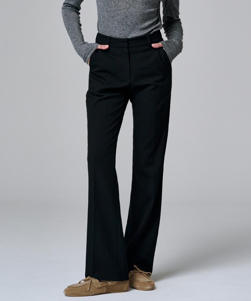 Marop 2131 Stretch Slim Bootcut Pants (Black)