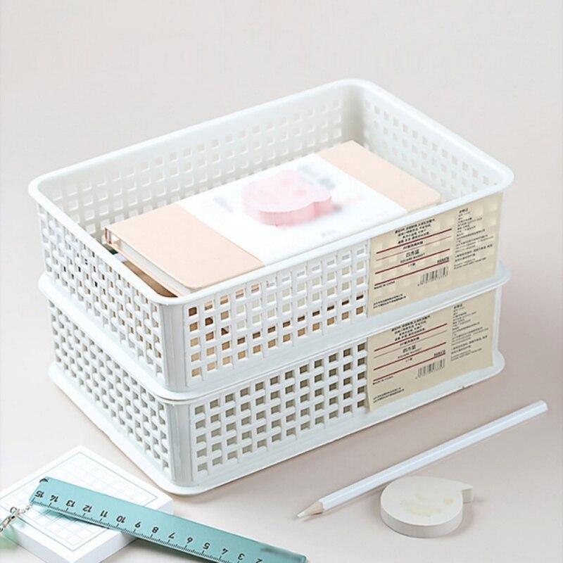 Storage Basket Desktop Storage Basket Widened Handle Snacks Toys Sundries Storage For Kitchen Bathroom Living Room