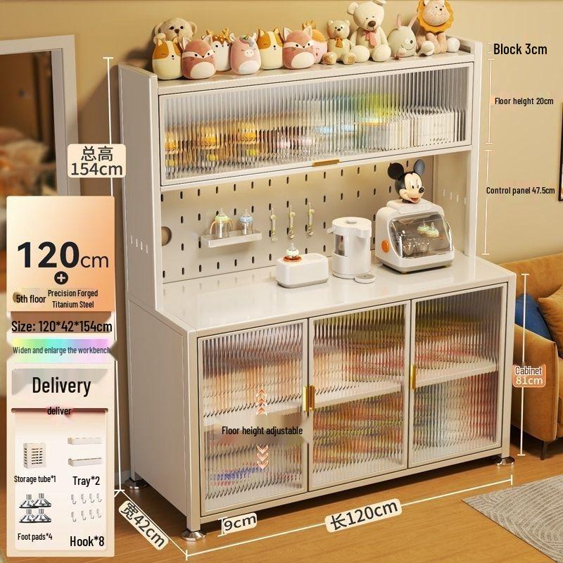 Large Capacity Floor-Standing Baby Formula Feeding Storage Cabinet and Shelf