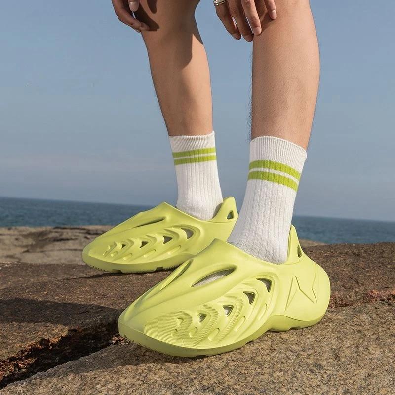 Beach Men's Sandal Hole Shoes Camouflage Sports Luxury Designer Stylish New Design 2025 Summer Low Price Outdoor 39 H Male Shoe