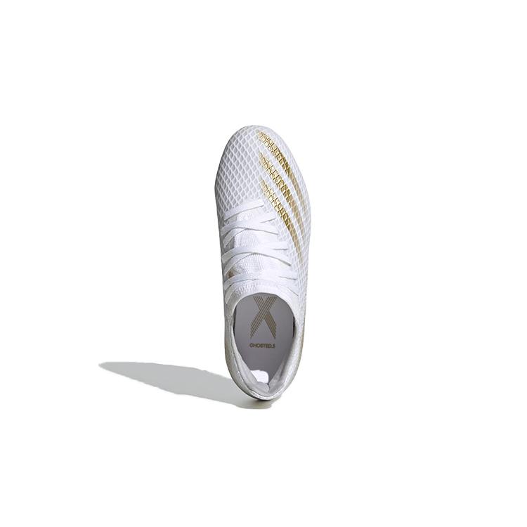 adidas X Ghosted 3 FG White Metallic Gold Melange Kids EG8210