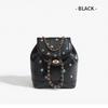 Dual Shoulder Bag, Fashionable Student Backpack, Small Chic Style Chain Bag, Bucket Bag for Women