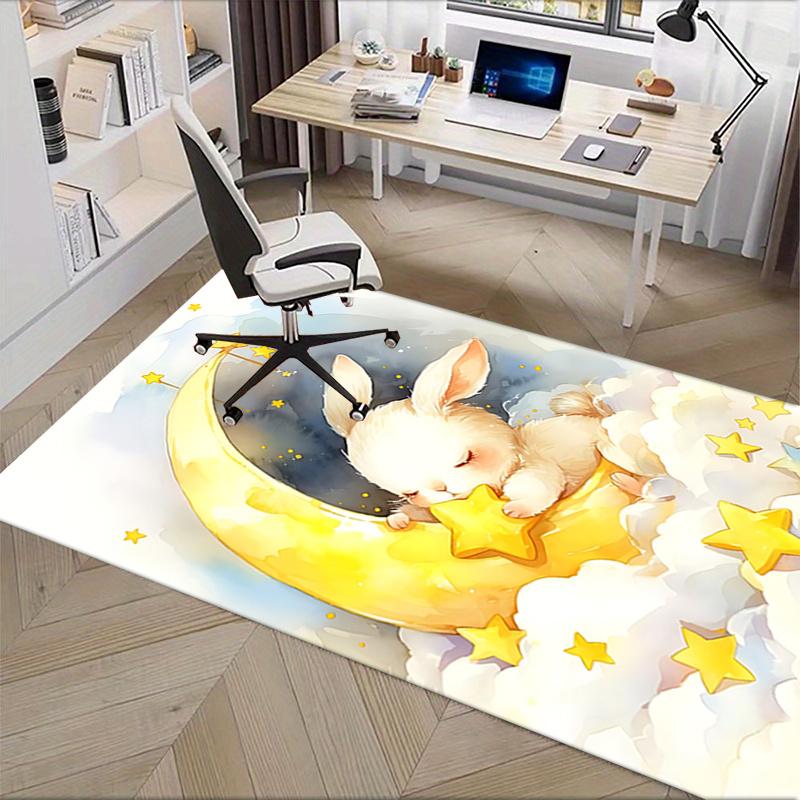 Charmante Sternennacht Stuhlmatte Büro Teppich für Heimdekoration, Geeignet für Wohnzimmer, Schlafzimmer und verschiedene Räume