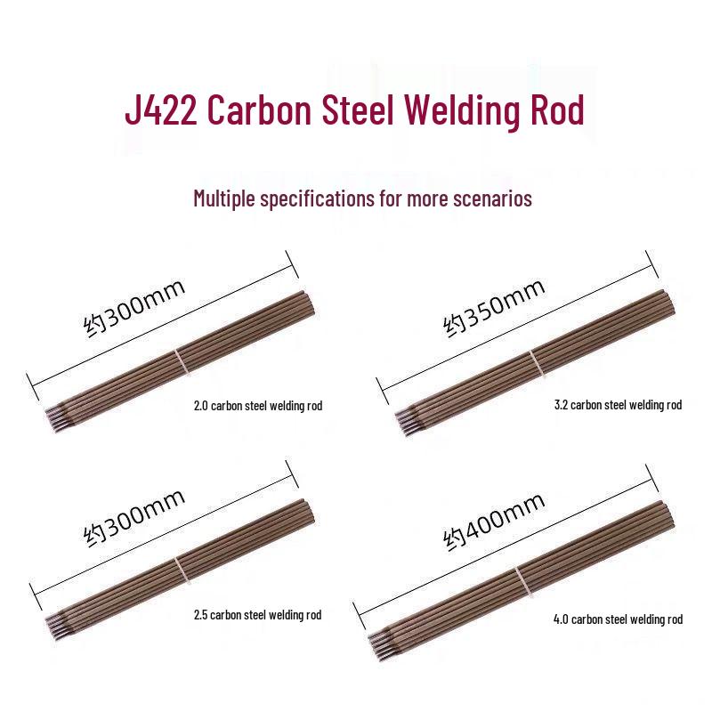 J422 Anti-Stick Carbon Steel Welding Rods: 2.0mm, 2.5mm, 3.2mm, 4.0mm for Household Use