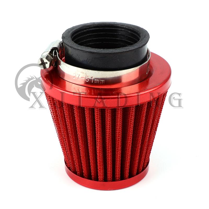Motorrad Vergaser Zubehör Universal 38mm 48mm 58mm Luftfilter Reiniger Für 50cc-250cc Roller Motocross Pit Dirt Bike ATV