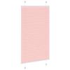 Pink Pleated Roller Blind 70X100 Cm Fabric Width 69.4 Cm