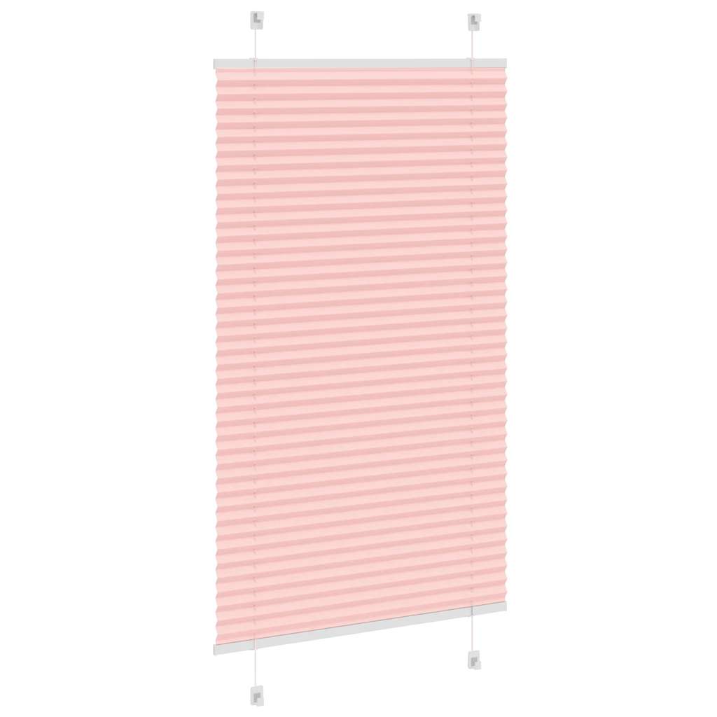 Pink Pleated Roller Blind 70X100 Cm Fabric Width 69.4 Cm