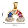 1Pcs Various Style Metal Zircon Pendants For Making DIY Bracelet Necklace Earring Key Chain