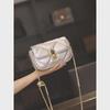 Fashion Diamond Silver Mini Bag - Women's Chain Messenger, Summer Luxury Small Square.