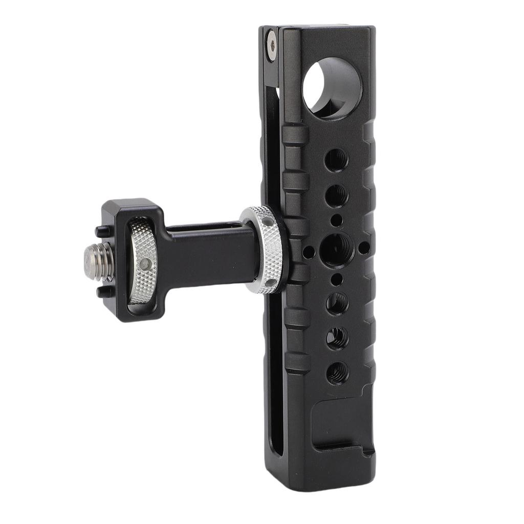 Aluminum Alloy Camera Cage Top Handle with 1 4in Screw Hole 3 8in Locating Screw Cold Shoe Mount Photography Accessories