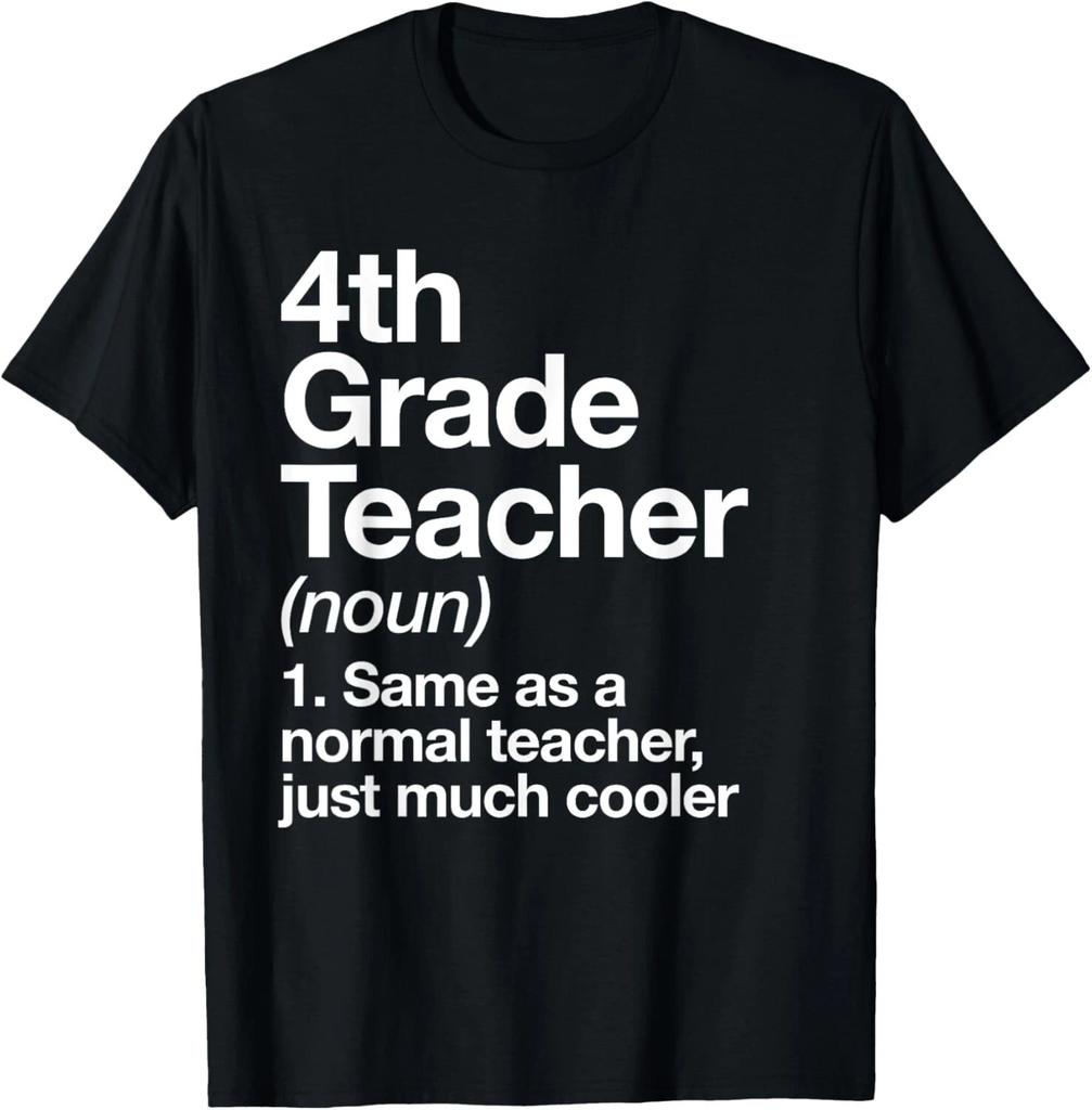 4th Grade Teacher Definition Funny Back To School First Day Gift Unisex T-Shirt