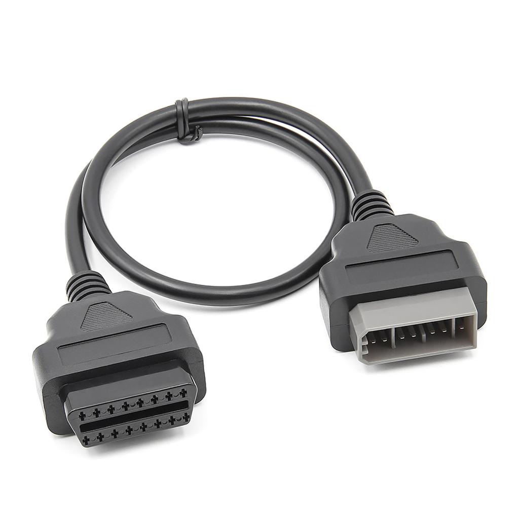 OBDII Extension Cable 14Pin To OBD2 16Pin Female Diagnostics Cable Auto Fault Detectors OBD2 Connector