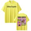 Hot Selling Sabrina Carpenter Tour World Poster Print Tshirt Men Women Loose Casual Oversized Top Soft Cotton Summer New Tee