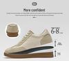 Men's Breathable Lace-up Sports Shoes, 8cm Height Increasing, Lightweight, Thick Sole, Casual Training Board Shoes