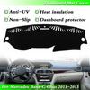 1pc Black Dashmat Dashboard Mat Cover Anti-Sun For Benz C-Class 2011-2013 2012