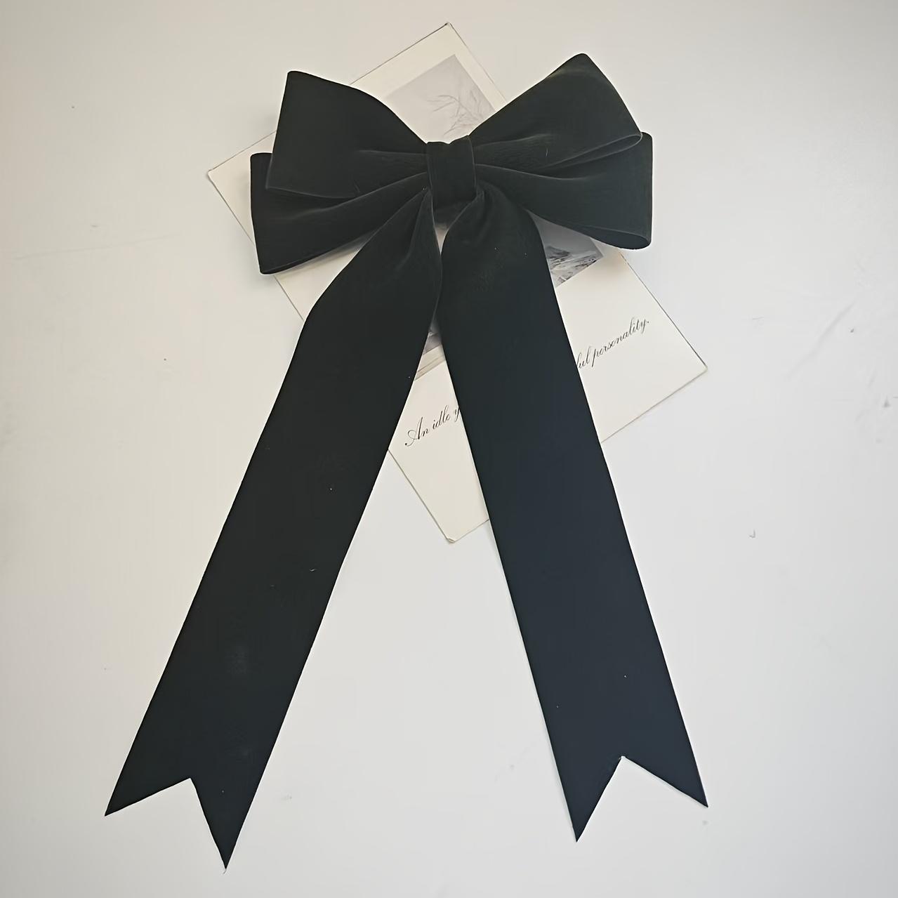 1PC Ladies Bow Hairpin, Luxury Velvet Bow, Elegant Hairpin for Ponytail