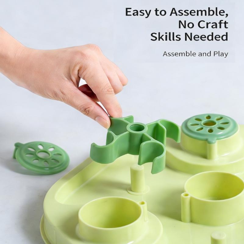 Two Phase Challenge Animal Food Dispenser Plaything With Viewable Structure To Stimulate Hunting Urge And Reduce Fast Eating